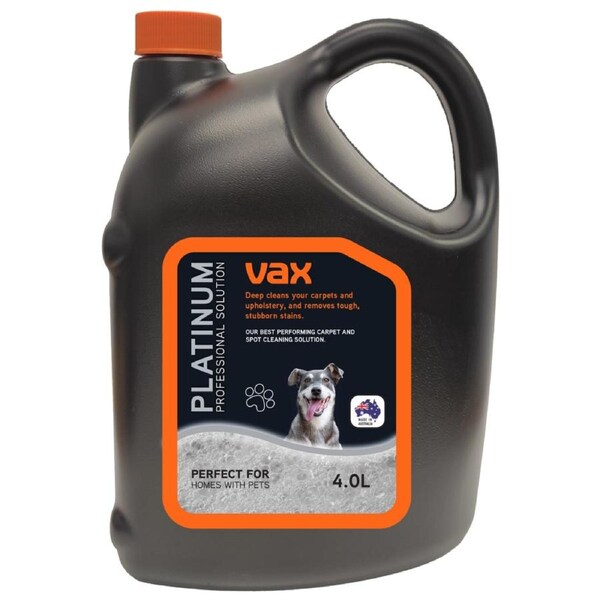 Vax Professional Carpet Cleaning Solution 4L - Rug Carpet Upholstery - Tough Stain Removing Clean - Pet Safe