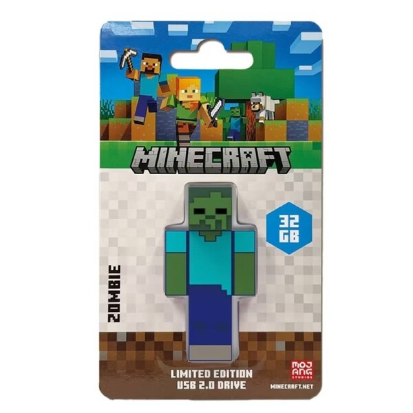 Verbatim Minecraft Zombie - Collector's Edition USB Flash Drive - 32GB - Zombie