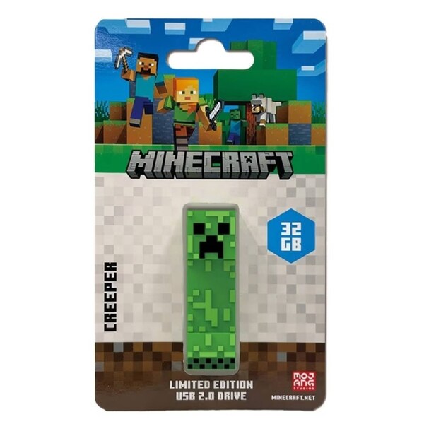 Verbatim Minecraft Creeper - Collector's Edition USB Flash Drive - 32GB