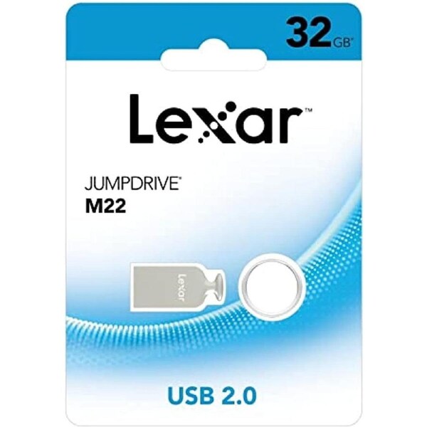 Lexar M22 32GB JumpDrive USB Flash Drive provides stylish, high-capacity portable storage, allowing you to easily transfer, store, and share files on