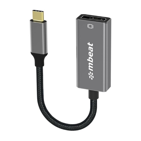 mbeat Elite USB-C to Display Port Adapter -Converts USB-C to DisplayPort female