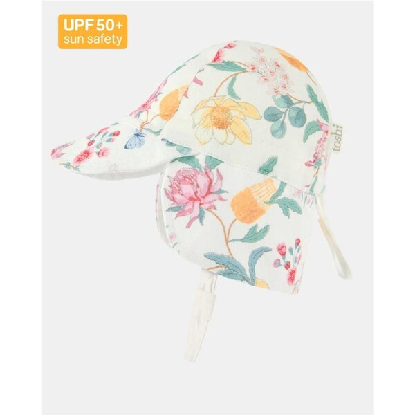 Toshi Flap Cap Down Under Waratah Dawn - Extra Extra Small