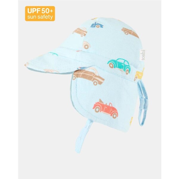 Toshi Flap Cap Down Under Fast Lane Sky - Extra Extra Small