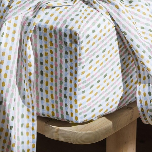 Ecology Casuarina Soft Fitted Sheet Striped Home Bedding Cotton King