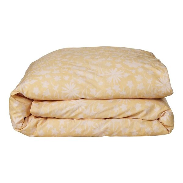 Ecology Solaris Soft Quilt Cover Blush/Lemon Home Bedding Cotton Queen
