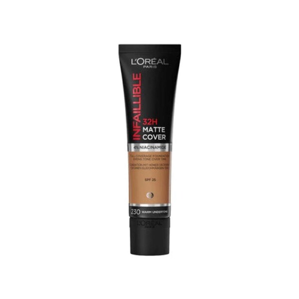 Loreal Infaillible 32H Matte Cover Full Coverage Foundation - 230 Radiant Honey/Warm Undertone