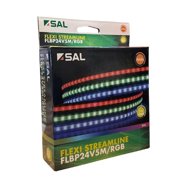 SAL Flexi Streamline 24V RGB LED Strip Kit 5mtr