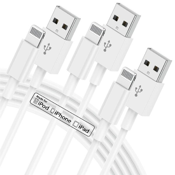 [3 Pack] iPhone Charger Cable, 1M USB to Lightning Cable Fast Charging for Apple iPhone 14/13/12/11/X/8/7/6/5/mini/Pro Max/SE iPad