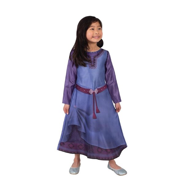 Wish Asha Classic Dress Costume Halloween Cosplay Party Kids Purple 4-6 Years