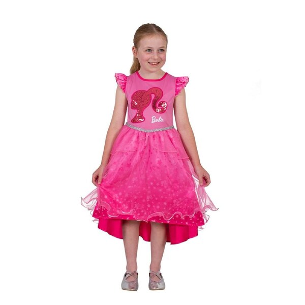 Barbie Sparkle Deluxe Costume Party Halloween Dress Up Outfit Kids 6-8 Years