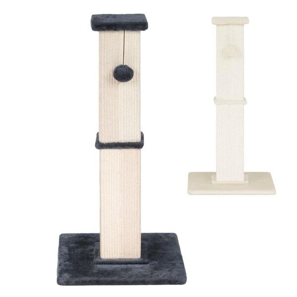 Advwin Cat Scratching Post Cat Tree Scratcher Towers Furniture Wood 84cm Dark Blue