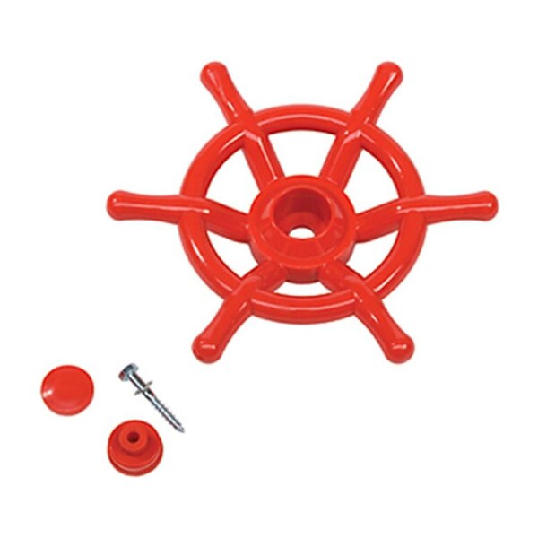 Ships Steering Wheel - Red
