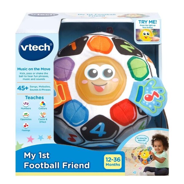 VTech - My 1st Football Friend - Soft Plush Ball with Lights, Sounds