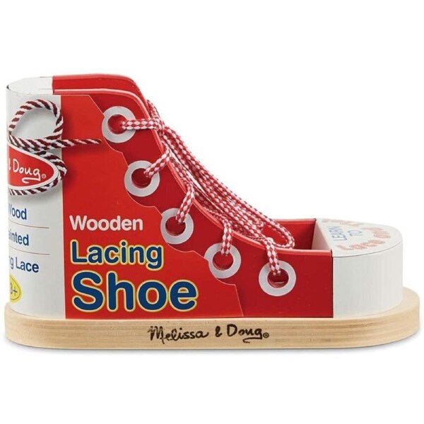 Melissa & Doug Wooden Lacing Sneaker