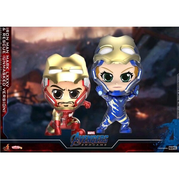 Cosbaby Hot Toys Avengers End Game Iron Man Mark LXXXV & Rescue [Unmasked Version]