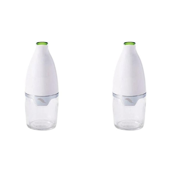 2PK Prepara Gourmet Cruet Cooking Oil Bottle Dispenser Non Drip Spout 148ml WHT