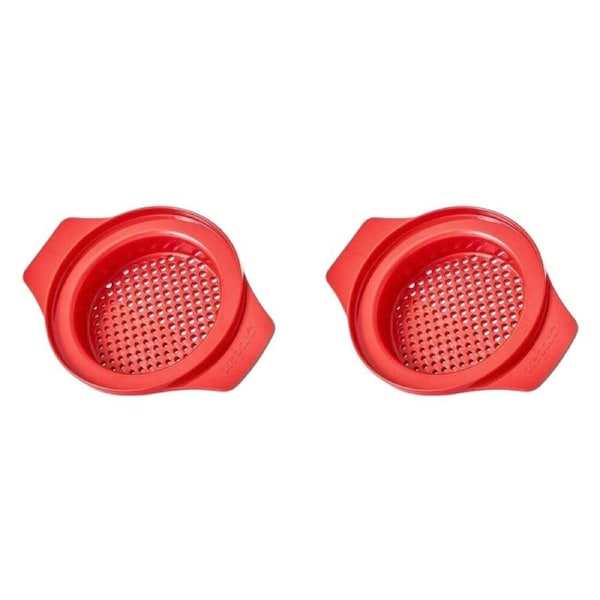2PK Prepara Can Drainer Tuna/Vegetables Kitchen Food Strainer 14.6cm Red