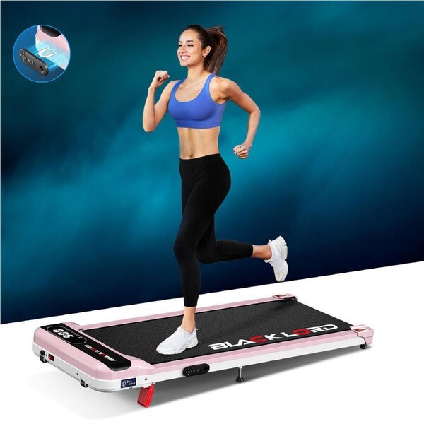 BLACK LORD Treadmill Electric Walking Pad Incline Home Gym Magnetic Remote Pink
