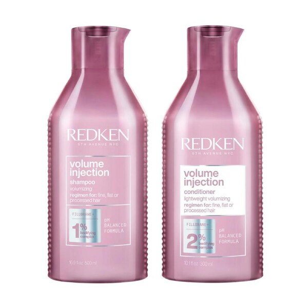 Redken Volume Injection Shampoo & Conditioner 300mL Duo