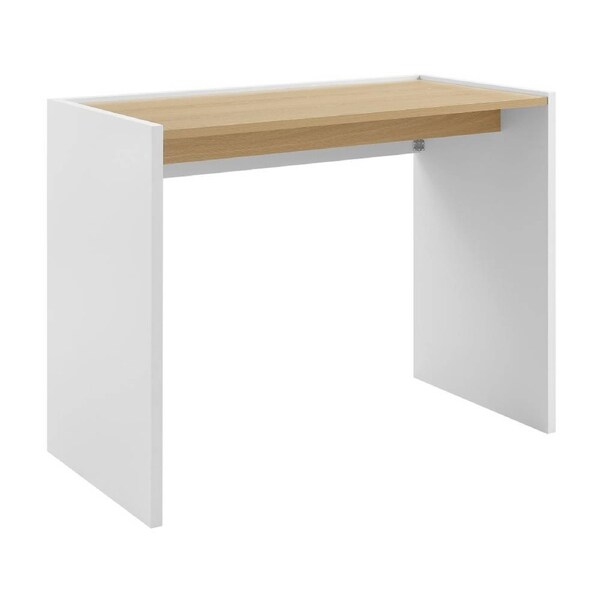 Serra Desk Study Office Computer Oak and White