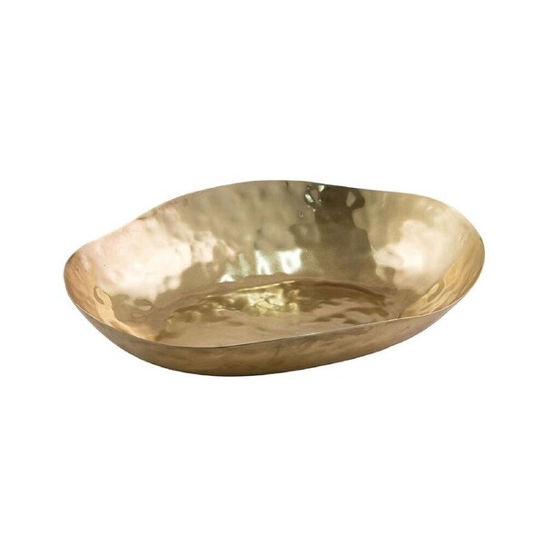 Tempa Ryland Iron Oval Home Decor Display Bowl Dish 32x24cm Gold