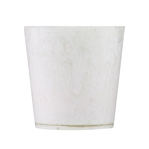 Tempa Bennett Marble Finish Resin Ice Cooler Storage Bucket White