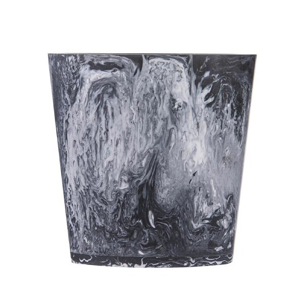 Tempa Bennett Marble Finish Resin Ice Cooler Storage Bucket Black