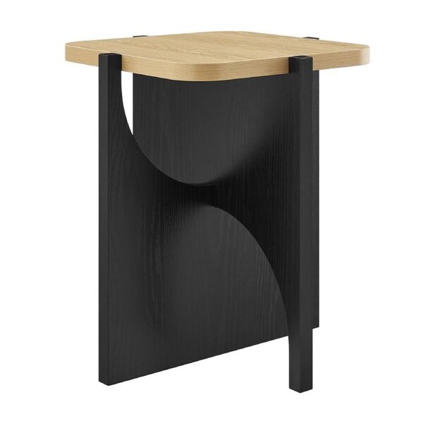 Chloe Side Table Modern Black and Oak