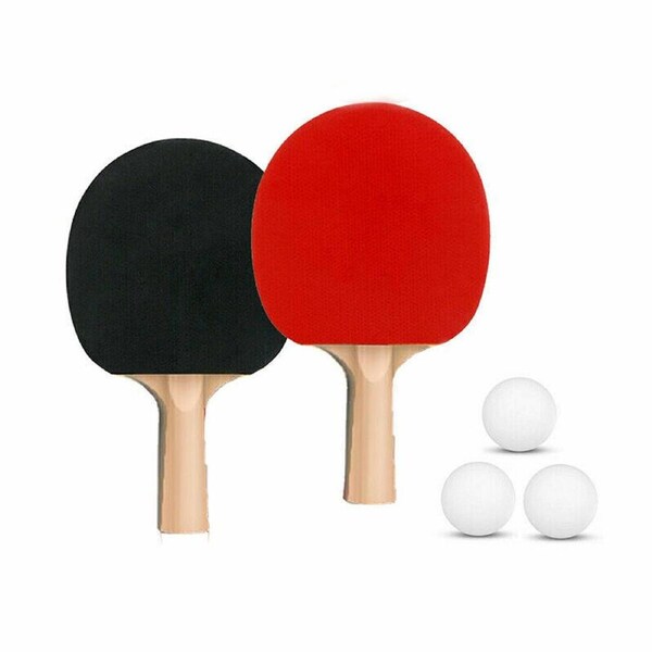 2 Rackets And 3 Balls Table Tennis Ping Pong Set