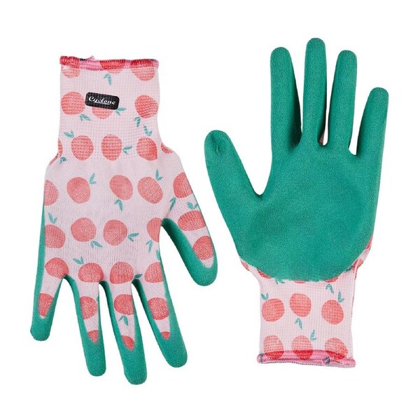 Cyclone Pom Patterned Gardening/Household Non Slip Grip Gloves Pair Small