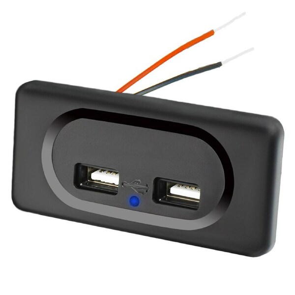 Dual USB Car Charger Universal 3.1A Power Outlet Panel