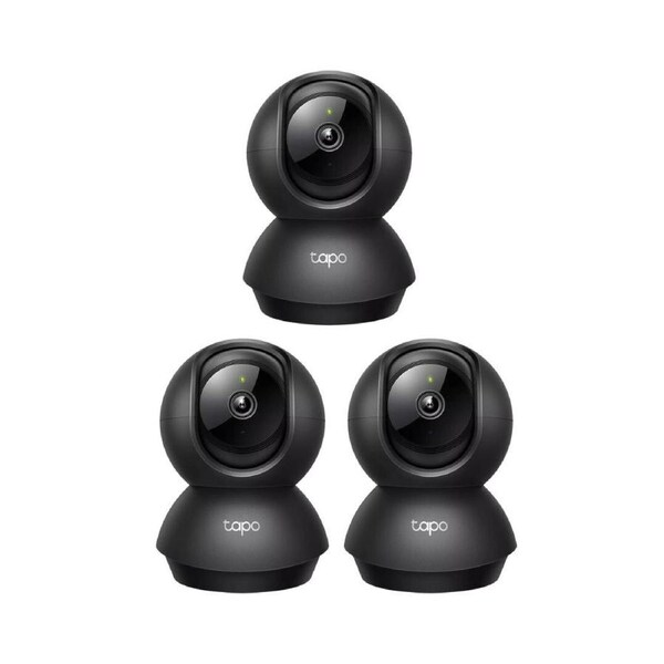 TP-Link [3PK] Tapo C211 3MP 2K Pan/Tilt Home Security Wi-Fi Camera