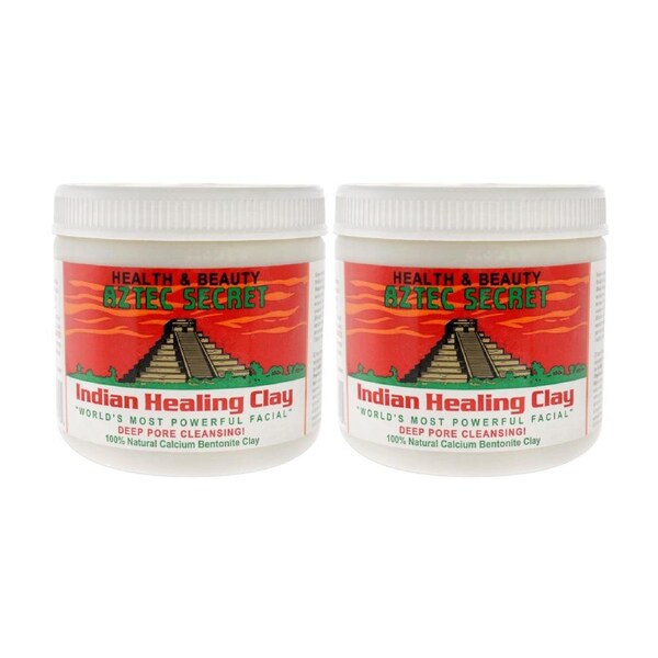 2 x Aztec Secret Natural Indian Healing Clay 454g