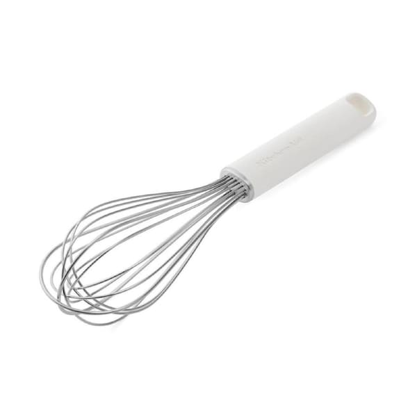KitchenAid Classic Wire Utility Whisk Cooking Utensil Porcelain White