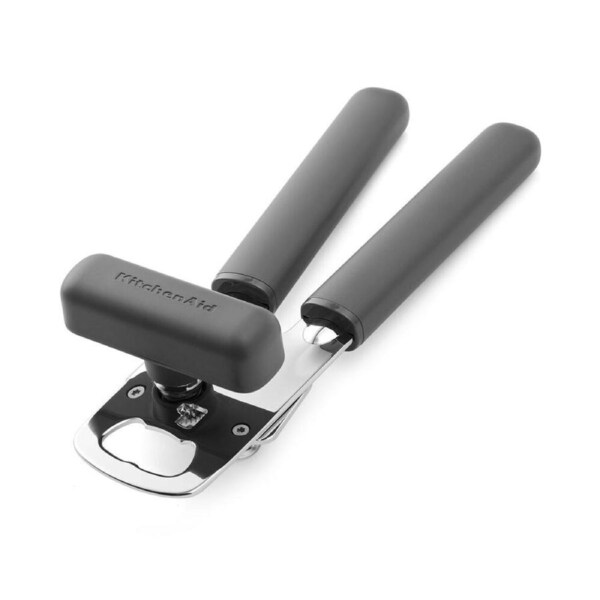 KitchenAid Classic Multifunction Can Opener Kitchen Tool w/Bottle Charcoal Grey
