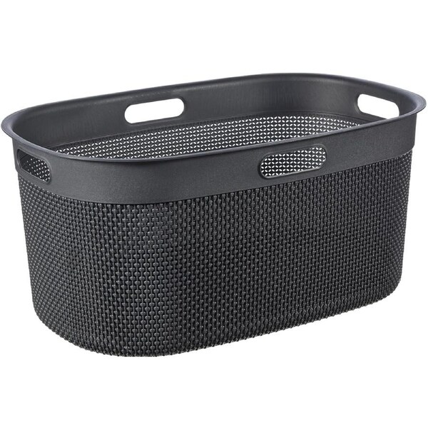 KIS Filo Laundry Basket (45L) - Dark Grey