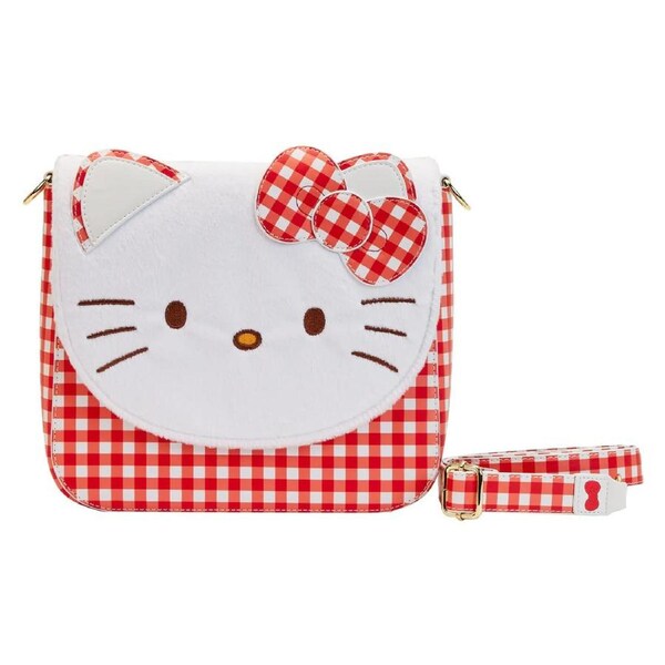 Loungefly Hello Kitty Gingham Crossbody Bag