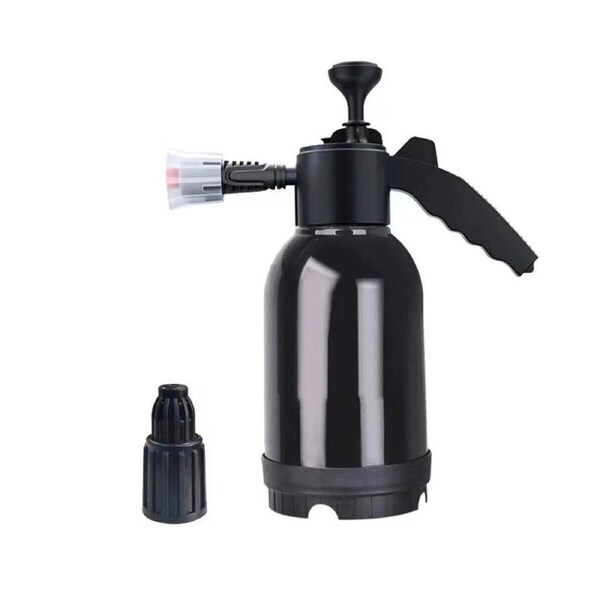 Car Wash Foam Sprayer Hand Held Pump Black Efficient Cleaning Tool