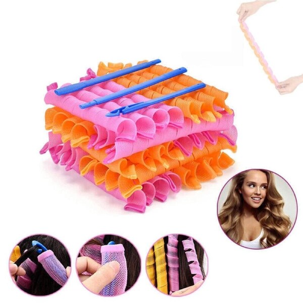 Hair Magic Spiral Curlers Ringlets for Styling Easy Beautiful Heat Free