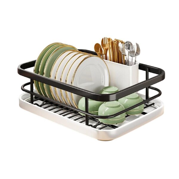Kitchen Dish Drying Rack Sink Organizer Plate Holder Storage Box For Chopsticks