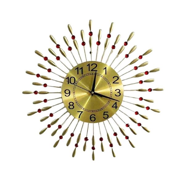 Retro Metal Wall Clock Iron Water Drop Hanging Home Decoration Living Room