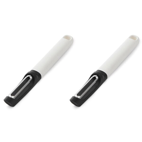 2PK KitchenAid Classic Euro Fruit/Veg Peeler Cooking Utensil Porcelain White