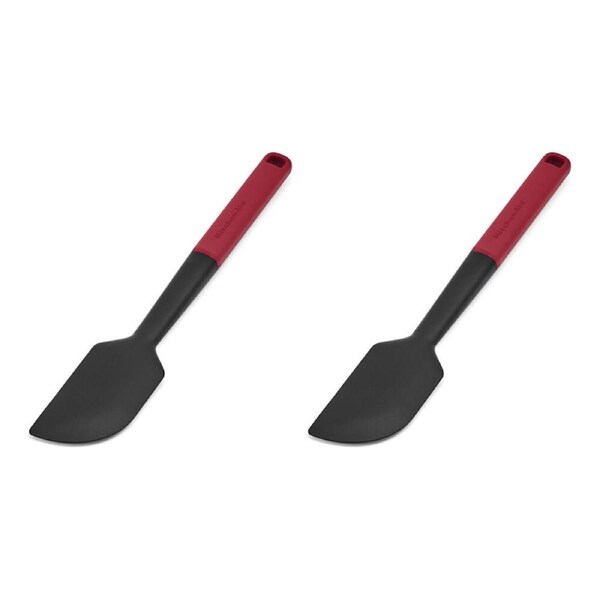 2PK KitchenAid Classic Nylon Scraper Spatula/Turner Cooking Utensil Empire Red