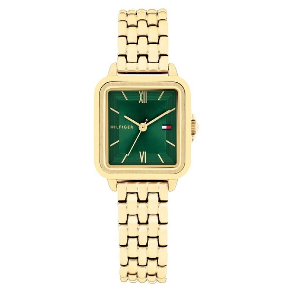 Tommy Hilfiger Gold Steel Green Dial Women's Watch - 1782858