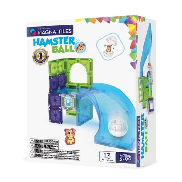 13pc Magna-Tiles Children's Hamster Ball Magnetic Building Set 3Y+