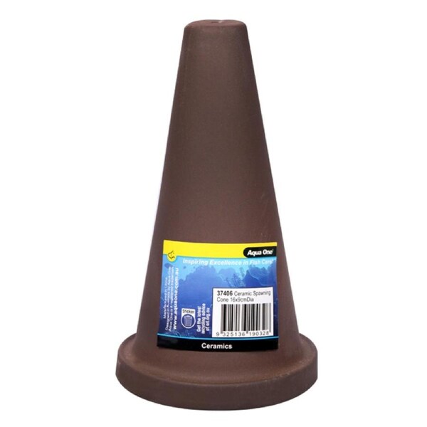 Aqua One Ceramic Breeding Hide Cone 16x9cm (37406)
