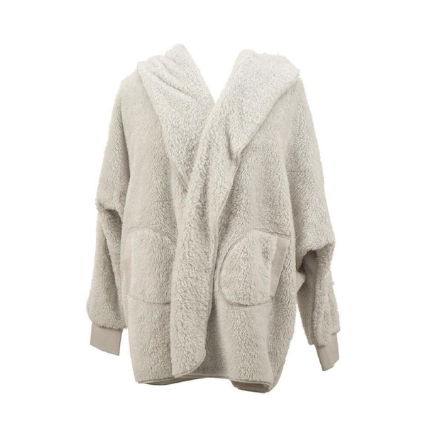 Annabel Trends Cosy Luxe Cardi Robe Loungewear Polyester One Size Grey