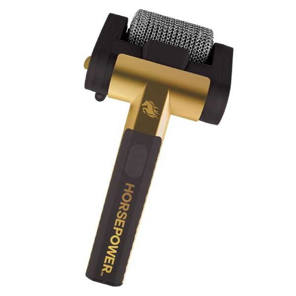 Horsepower Giddy Up Gold Grill Cleaner AS-SEEN-ON-TV Cordless, Rechargeable BBQ Tool with 350 RPM Stainless Roller