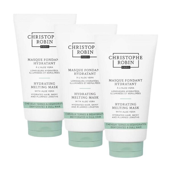 3 x Christophe Robin Hydrating Melting Mask with Aloe Vera 75mL