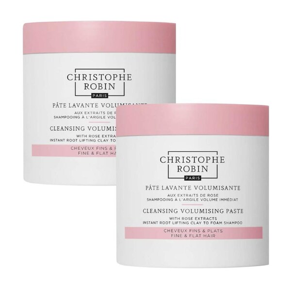 2 x Christophe Robin Cleansing Volumizing Paste Clay to Foam Shampoo 75mL
